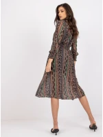 Šaty DHJ SK 15177 1.04P černá a béžová