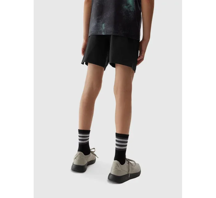 Chlapecké sportovní rychleschnoucí šortky 4F - černé