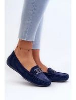 Dámské módní semišové mokasíny tmavě modrá Rabell Dámské módní semišové mokasíny tmavě modrá Rabell