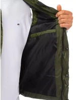 Pánská vesta s kapucí zelená FashionStreet TX3935