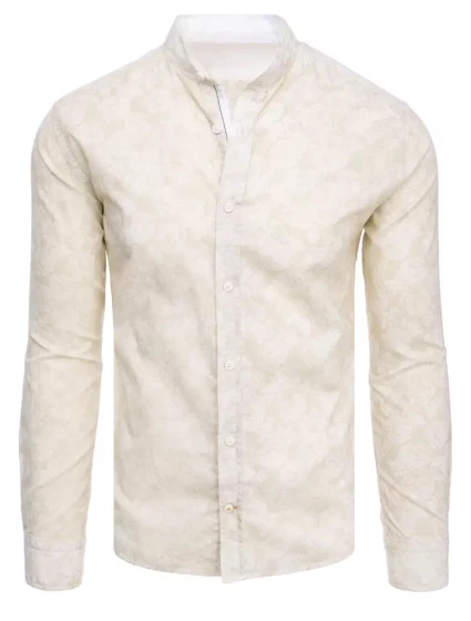 Pánská béžová košile Dstreet model 21966605 - FashionStreet