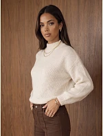 Sweter damski klasyczny z dekoltem  model 22394723 - FashionStreet
