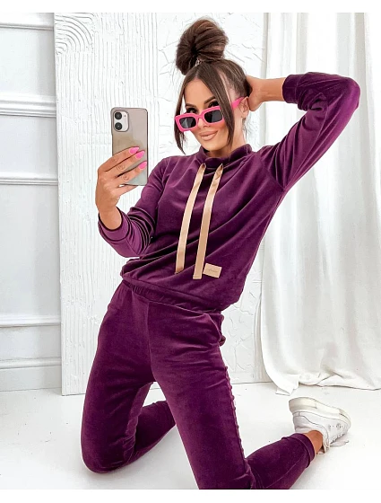 komplet damski bordowy model 21470433 - Moon