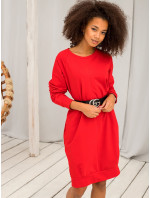 Červené bavlněné šaty