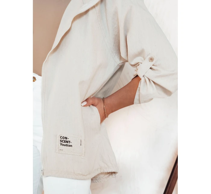 Dámská přechodná bunda MANDIA light beige FashionStreet TY4325