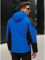 Pánská zimní bunda s kapucí modrá FashionStreet TX5122