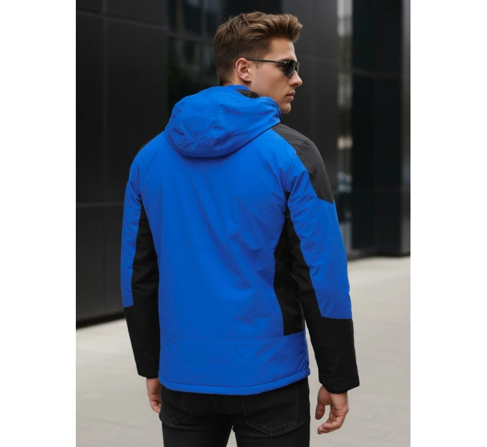 Pánská zimní bunda s kapucí modrá FashionStreet TX5122