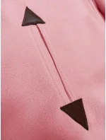 Růžová hladká dámská rozepínací mikina model 19656370 - 6&8 Fashion