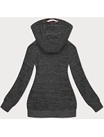 Fleecová mikina bez knoflíků graphite melange (2310) Fleecová mikina bez knoflíků graphite melange (2310)