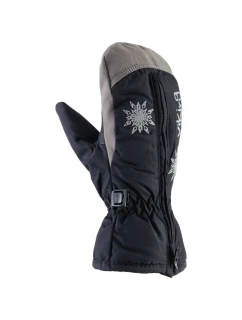 Dětské jednoprsté zimní rukavice Viking Starlet Ski s motivem sněhové vločky černé (125/15/5195/09)