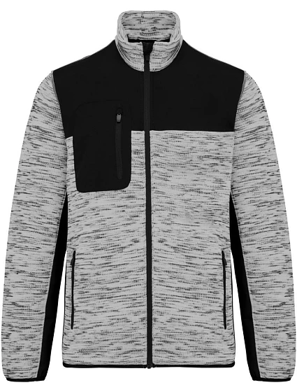 WK WK 9108 Pánská pracovní pletená fleecová bunda 20.9108 light grey melange/black WK WK 9108 Pánská pracovní pletená fleecová bunda 20.9108 light grey melange/black