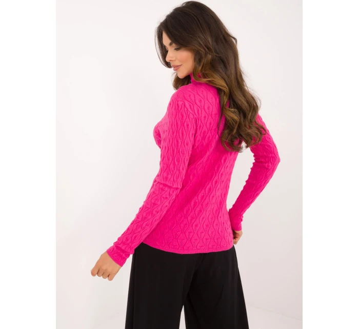 Sweter AT SW fuksjowy model 20493432 - FPrice Sweter AT SW fuksjowy model 20493432 - FPrice