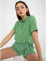 Dámská halenka model 18339303 zelená - FPrice Dámská halenka model 18339303 zelená - FPrice