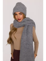 model 21417256 Žebrovaná šála šedá - Moe model 21417256 Žebrovaná šála šedá - Moe