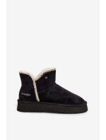 Dámské sněhule Wrangler na platformě – černé