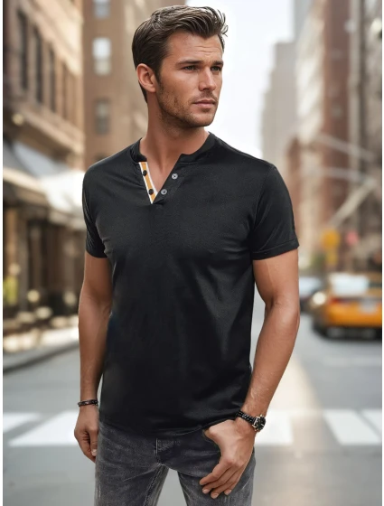 Pánské polo tričko černé FashionStreet RX5627