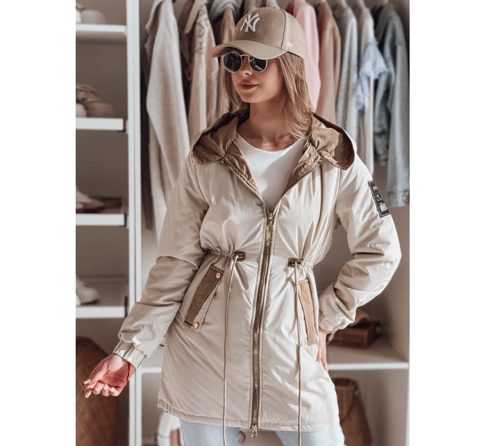 Dámská přechodná bunda parka GLAMOON béžová FashionStreet TY4811 Dámská přechodná bunda parka GLAMOON béžová FashionStreet TY4811