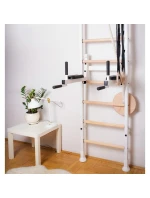 GYMNASTICKÁ TYČ GYNASTICKÁ RUKOJEŤ DĚTSKÉ PŘÍSLUŠENSTVÍ BÍLÁ MATERIÁLNÍ LAVIČKA 413 dětské