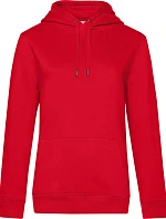 B&C QUEEN Hooded_° Dámská mikina s kapucí 01.W02Q red