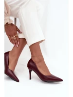 Dámské lodičky z eko kůže bordové Sivana Dámské lodičky z eko kůže bordové Sivana