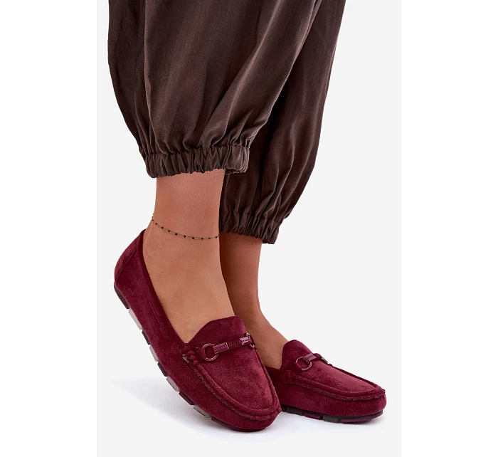 Dámské mokasíny Ploché Bordó Olisa