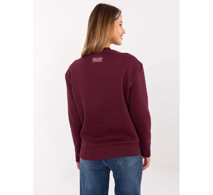 Mikina D10608BC02801A4NO bordó Mikina D10608BC02801A4NO bordó