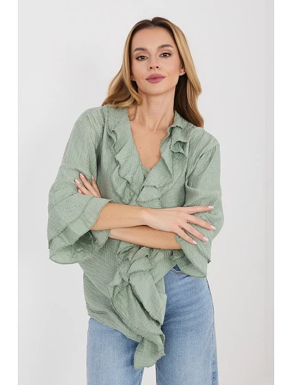 Košile s dlouhým rukávem  model 225521 Italy Moda