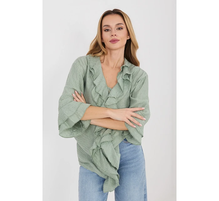 Košile s dlouhým rukávem  model 225521 Italy Moda