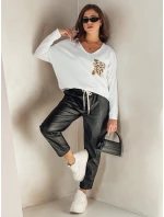 GLAMZONE dámská halenka oversize s potiskem bílá FashionStreet RY2683