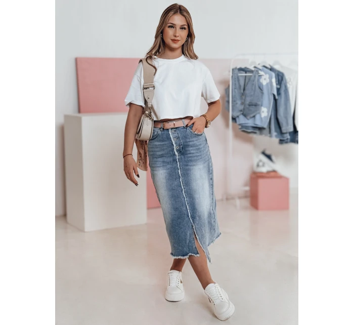 VINTAGO FashionStreet dámská džínová midi sukně CY0474
