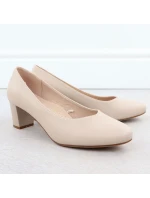 W model 21776006 béžové lodičky na podpatku - SERGIO LEONE W model 21776006 béžové lodičky na podpatku - SERGIO LEONE