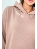 Izolovaná souprava s výšivkou Los Angeles tmavě béžová Izolovaná souprava s výšivkou Los Angeles tmavě béžová