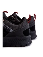 Pánské nízké trekingové boty Memory Foam Big Star KK174126 Černe Pánské nízké trekingové boty Memory Foam Big Star KK174126 Černe