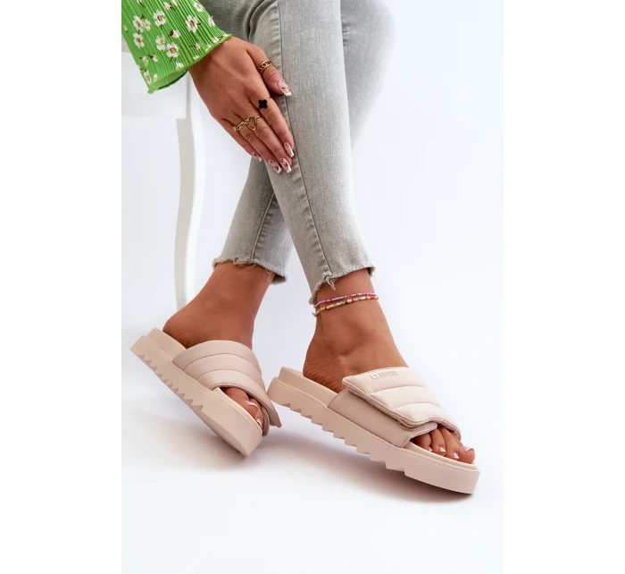 Dámské Žabky Na Platformě Big Star model 21660805 Beige - Big Star Shoes