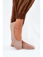 Semišové Dámské Baletky Big Star model 21690769 Růžové - Big Star Shoes Semišové Dámské Baletky Big Star model 21690769 Růžové - Big Star Shoes