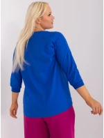 Bluzka RV BZ model 21480249 kobaltowy - FPrice Bluzka RV BZ model 21480249 kobaltowy - FPrice