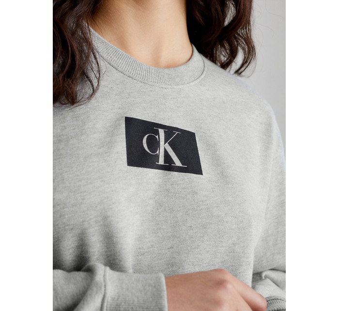 Dámská mikina Lounge Sweatshirt CK96 L/S 000QS6942EP7A šedá - Calvin Klein