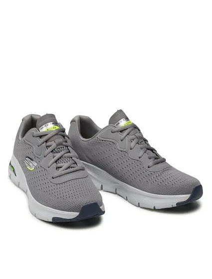 Pánské sportovní boty Arch Fit model 21103417 Šedá - Skechers Pánské sportovní boty Arch Fit model 21103417 Šedá - Skechers