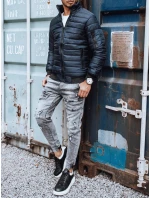 Pánská přechodná bunda prošívaná tmavě modrá FashionStreet TX2822z