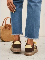 Dámské boty coffee FashionStreet ZY1401 Dámské boty coffee FashionStreet ZY1401