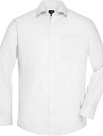 Daiber JN 682 Mikro keprová košile s dlouhým rukávem 02.0682 white