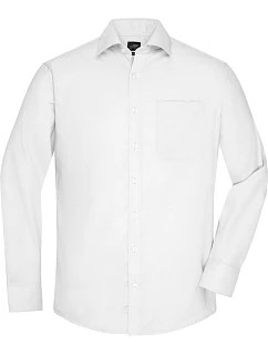 Daiber JN 682 Mikro keprová košile s dlouhým rukávem 02.0682 white