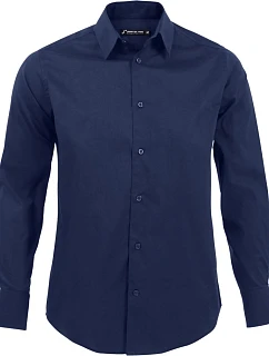 SOL'S Brighton Elastická košile s dlouhým rukávem 25.7000 dark blue