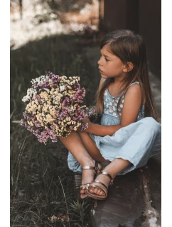 Dětské sandály s popruhy Růžové zlato Isla