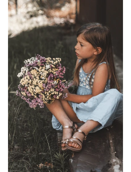 Dětské sandály s popruhy Růžové zlato Isla Dětské sandály s popruhy Růžové zlato Isla