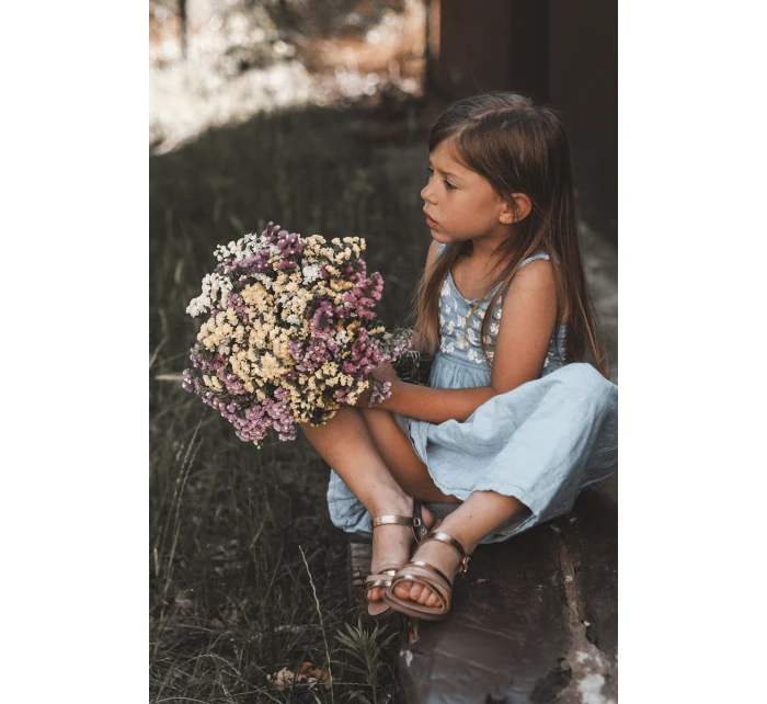 Dětské sandály s popruhy Růžové zlato Isla Dětské sandály s popruhy Růžové zlato Isla