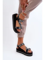 Dámské sandály na platformě Big Star model 21652644 Černé - Big Star Shoes Dámské sandály na platformě Big Star model 21652644 Černé - Big Star Shoes