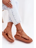 Dámské sandály na platformě Camel model 22038420 - Boto