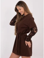 Šaty MI SK 4303.62 hnědé Šaty MI SK 4303.62 hnědé