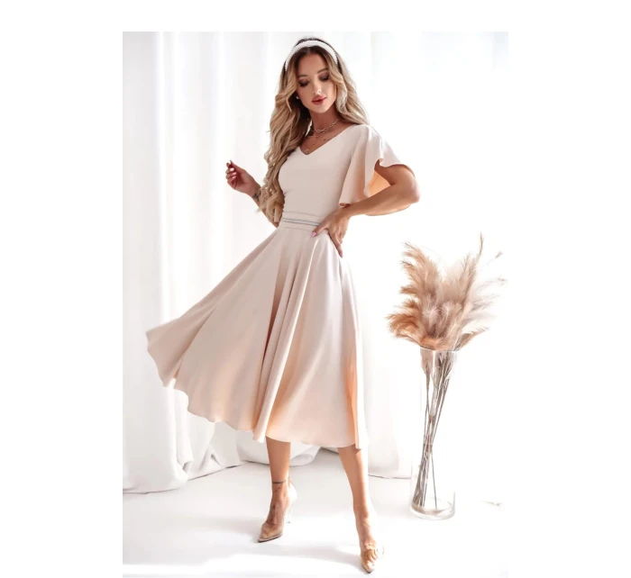 Společenské šaty model 21145681 béžové - With You